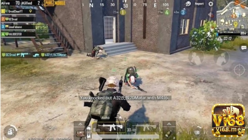 Người chơi mới luyện tập các thao tác cơ bản trong chế độ Training Mode của PUBG để làm quen vũ khí và điều khiển